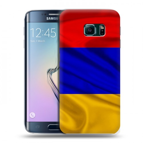 Дизайнерский пластиковый чехол для Samsung Galaxy S6 Edge Флаг Армении