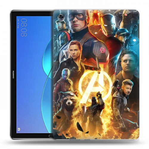 Дизайнерский силиконовый чехол для Huawei MediaPad M5 Lite Мстители: Финал