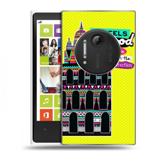 Дизайнерский пластиковый чехол для Nokia Lumia 1020 Яркие достопримечательности