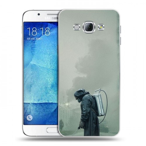 Дизайнерский пластиковый чехол для Samsung Galaxy A8 Чернобыль