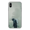 Дизайнерский силиконовый чехол для Iphone x10 Чернобыль