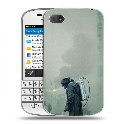 Дизайнерский пластиковый чехол для BlackBerry Q10 Чернобыль