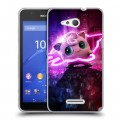 Дизайнерский силиконовый чехол для Sony Xperia E4g Покемон. Детектив Пикачу