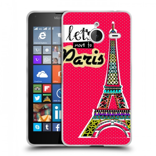 Дизайнерский пластиковый чехол для Microsoft Lumia 640 XL Яркие достопримечательности
