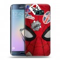 Дизайнерский пластиковый чехол для Samsung Galaxy S6 Edge Человек-паук: Вдали от дома