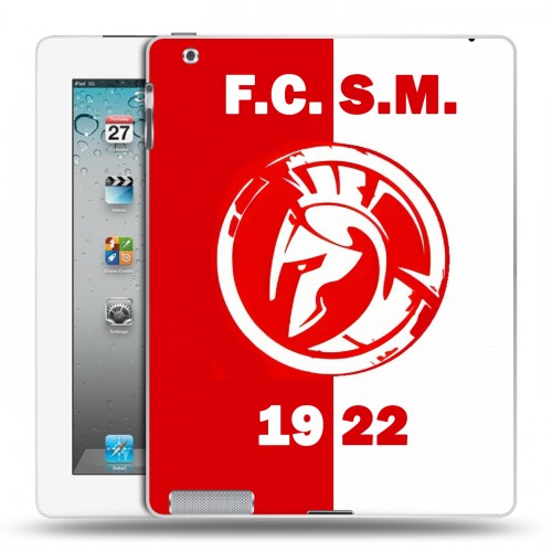 Дизайнерский пластиковый чехол для Ipad 2/3/4 Red White Fans