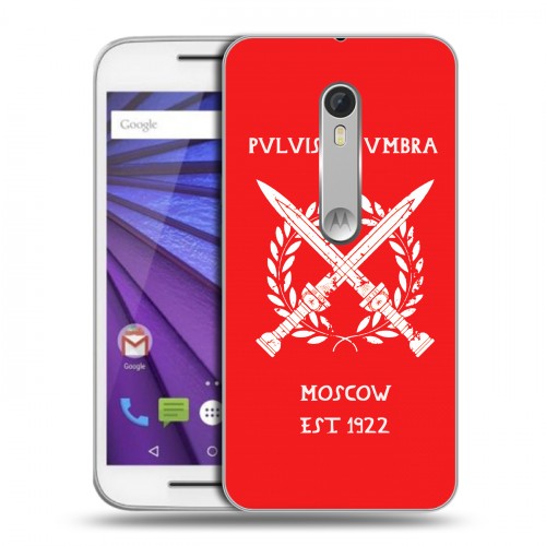 Дизайнерский пластиковый чехол для Lenovo Moto G Red White Fans