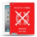 Дизайнерский пластиковый чехол для Ipad 2/3/4 Red White Fans