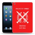 Дизайнерский пластиковый чехол для Ipad Mini Red White Fans