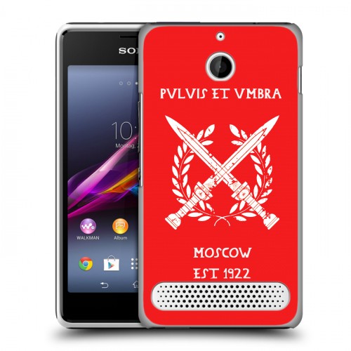 Дизайнерский силиконовый чехол для Sony Xperia E1 Red White Fans