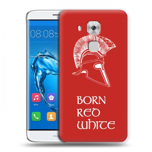Дизайнерский пластиковый чехол для Huawei Nova Plus Red White Fans