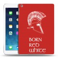 Дизайнерский силиконовый чехол для Ipad (2017) Red White Fans