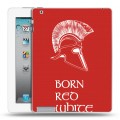 Дизайнерский пластиковый чехол для Ipad 2/3/4 Red White Fans