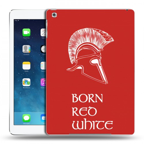 Дизайнерский силиконовый чехол для Ipad Air Red White Fans