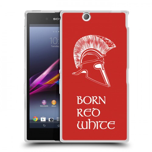 Дизайнерский пластиковый чехол для Sony Xperia Z Ultra  Red White Fans