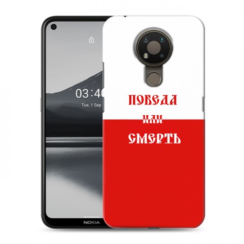 Дизайнерский силиконовый чехол для Nokia 3.4 Red White Fans