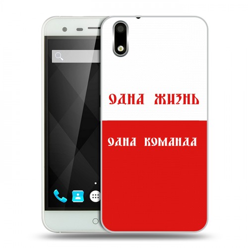 Дизайнерский пластиковый чехол для Ulefone Paris Red White Fans