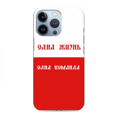 Дизайнерский силиконовый чехол для Iphone 13 Pro Red White Fans