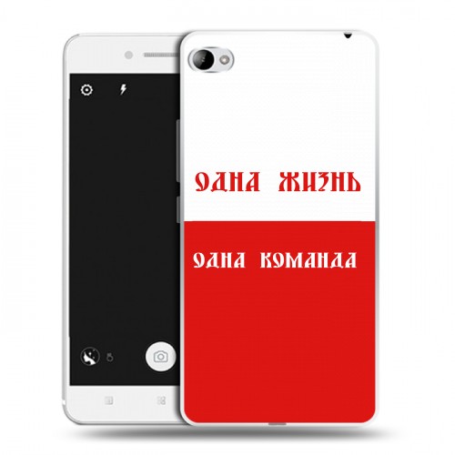 Дизайнерский пластиковый чехол для Lenovo S90 Red White Fans