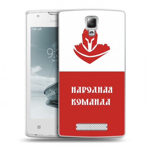 Дизайнерский пластиковый чехол для Lenovo A1000 Red White Fans