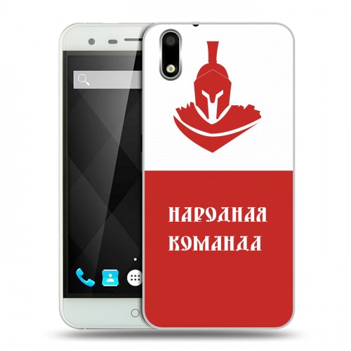 Дизайнерский пластиковый чехол для Ulefone Paris Red White Fans