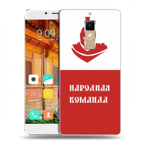 Дизайнерский пластиковый чехол для Elephone S3 Red White Fans