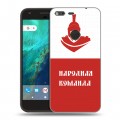 Дизайнерский пластиковый чехол для Google Pixel Red White Fans