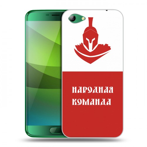 Дизайнерский силиконовый чехол для Elephone S7 Red White Fans