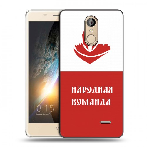 Дизайнерский силиконовый чехол для BQ Bond Red White Fans