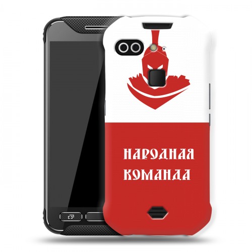 Дизайнерский силиконовый чехол для AGM X2 Red White Fans