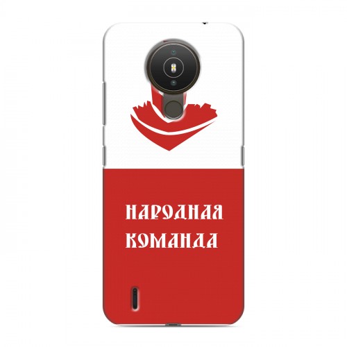 Дизайнерский силиконовый чехол для Nokia 1.4 Red White Fans