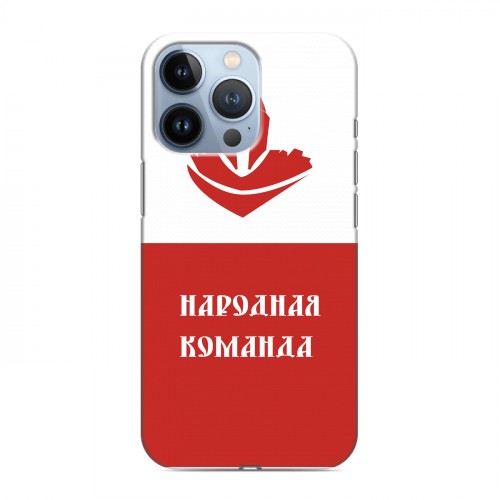 Дизайнерский силиконовый чехол для Iphone 13 Pro Red White Fans