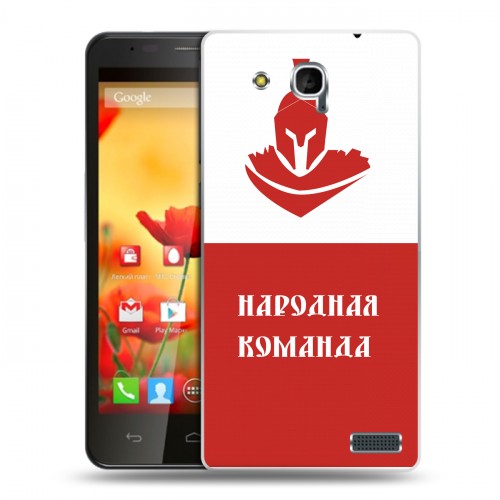 Дизайнерский пластиковый чехол для MTS 978 Red White Fans