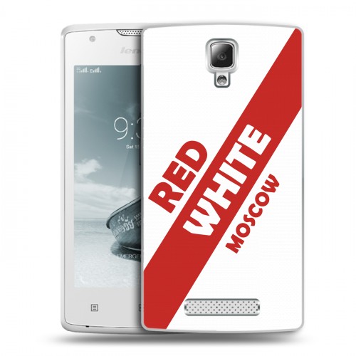 Дизайнерский пластиковый чехол для Lenovo A1000 Red White Fans