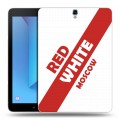 Дизайнерский силиконовый чехол для Samsung Galaxy Tab S3 Red White Fans