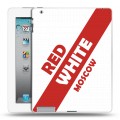 Дизайнерский пластиковый чехол для Ipad 2/3/4 Red White Fans