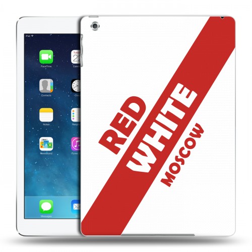 Дизайнерский силиконовый чехол для Ipad Air Red White Fans