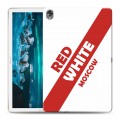Дизайнерский силиконовый чехол для Huawei MediaPad M6 10.8 Red White Fans
