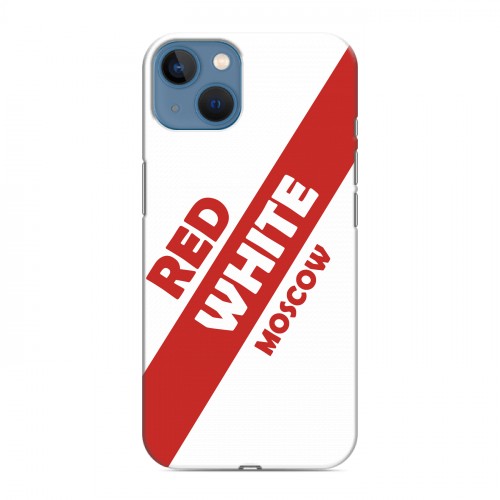 Дизайнерский силиконовый чехол для Iphone 13 Red White Fans