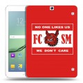 Дизайнерский силиконовый чехол для Samsung Galaxy Tab S2 9.7 Red White Fans