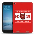 Дизайнерский силиконовый чехол для Xiaomi Mi Pad 2 Red White Fans