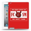 Дизайнерский пластиковый чехол для Ipad 2/3/4 Red White Fans