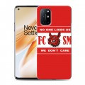 Дизайнерский пластиковый чехол для OnePlus 8T Red White Fans