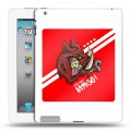 Дизайнерский пластиковый чехол для Ipad 2/3/4 Red White Fans