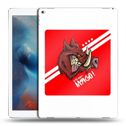 Дизайнерский пластиковый чехол для Ipad Pro Red White Fans