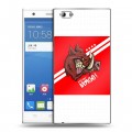 Дизайнерский пластиковый чехол для ZTE Star 1 Red White Fans