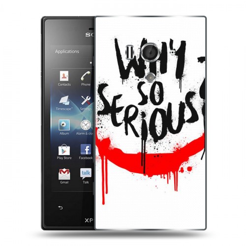 Дизайнерский пластиковый чехол для Sony Xperia acro S Джокер