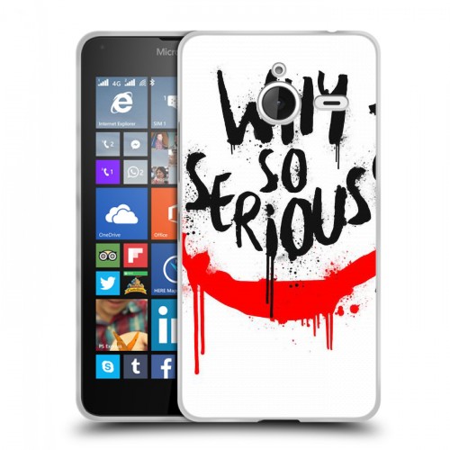 Дизайнерский пластиковый чехол для Microsoft Lumia 640 XL Джокер