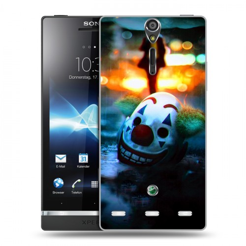 Дизайнерский пластиковый чехол для Sony Xperia S Джокер