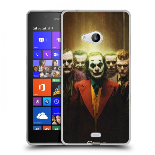 Дизайнерский пластиковый чехол для Microsoft Lumia 540 Джокер